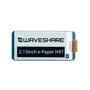 250x122 and 2.13inch E-Ink display HAT for Raspberry Pi