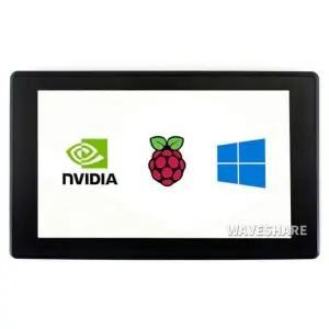 7inch Capacitive Touch Screen LCD (H) with Case, 1024×600, HDMI, IPS, Various Systems Support