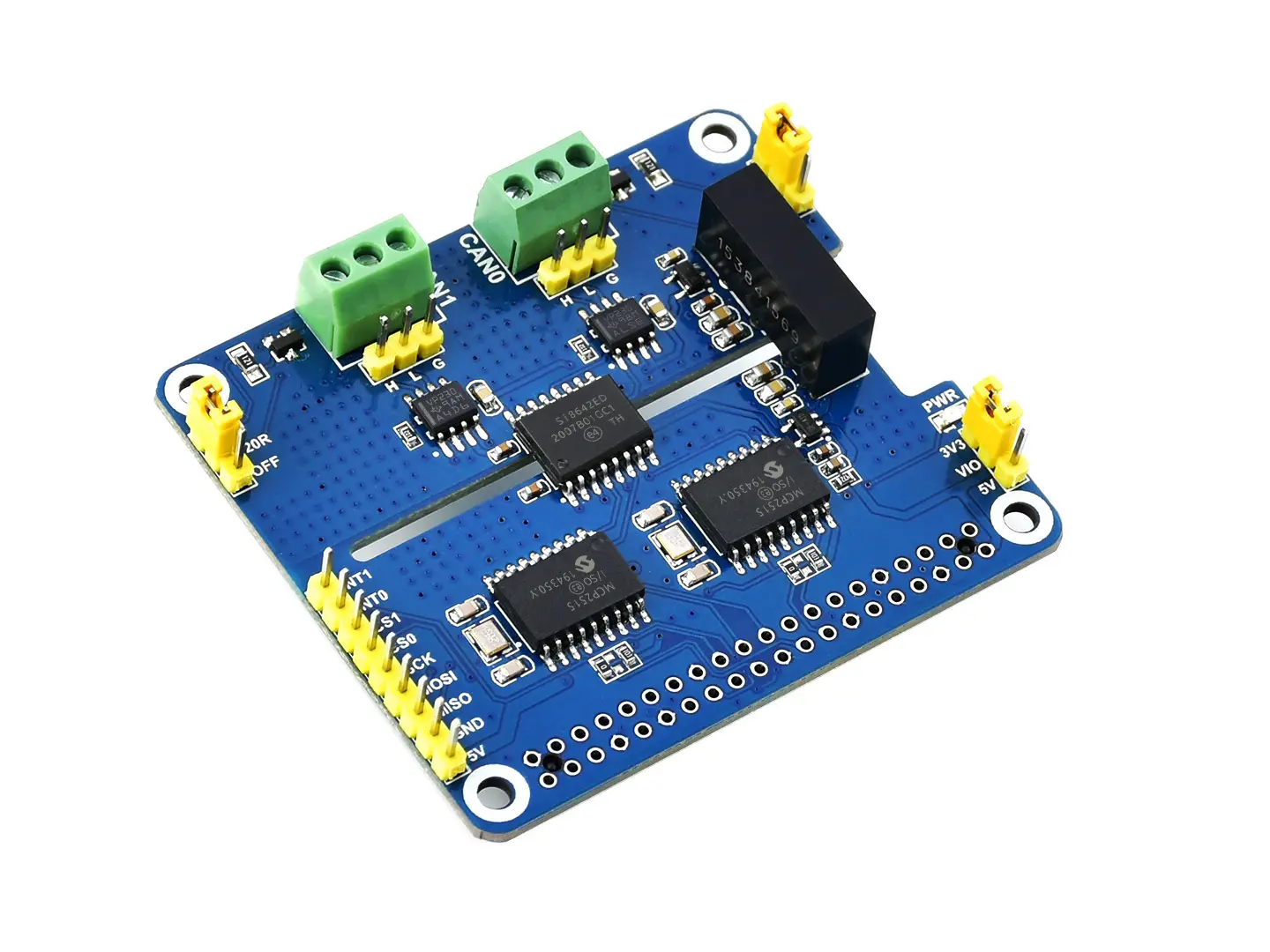 Waveshare 2-CH CAN HAT + Raspberry Pi — source hardware reference