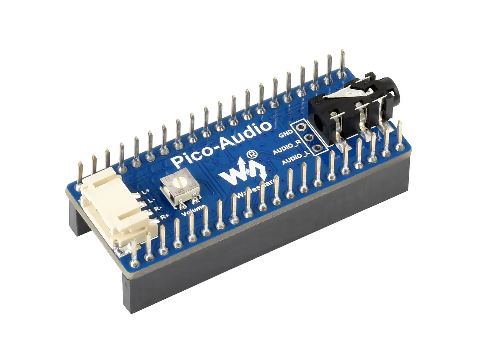 Waveshare Pico-Audio + Raspberry Pi Pico — source hardware reference