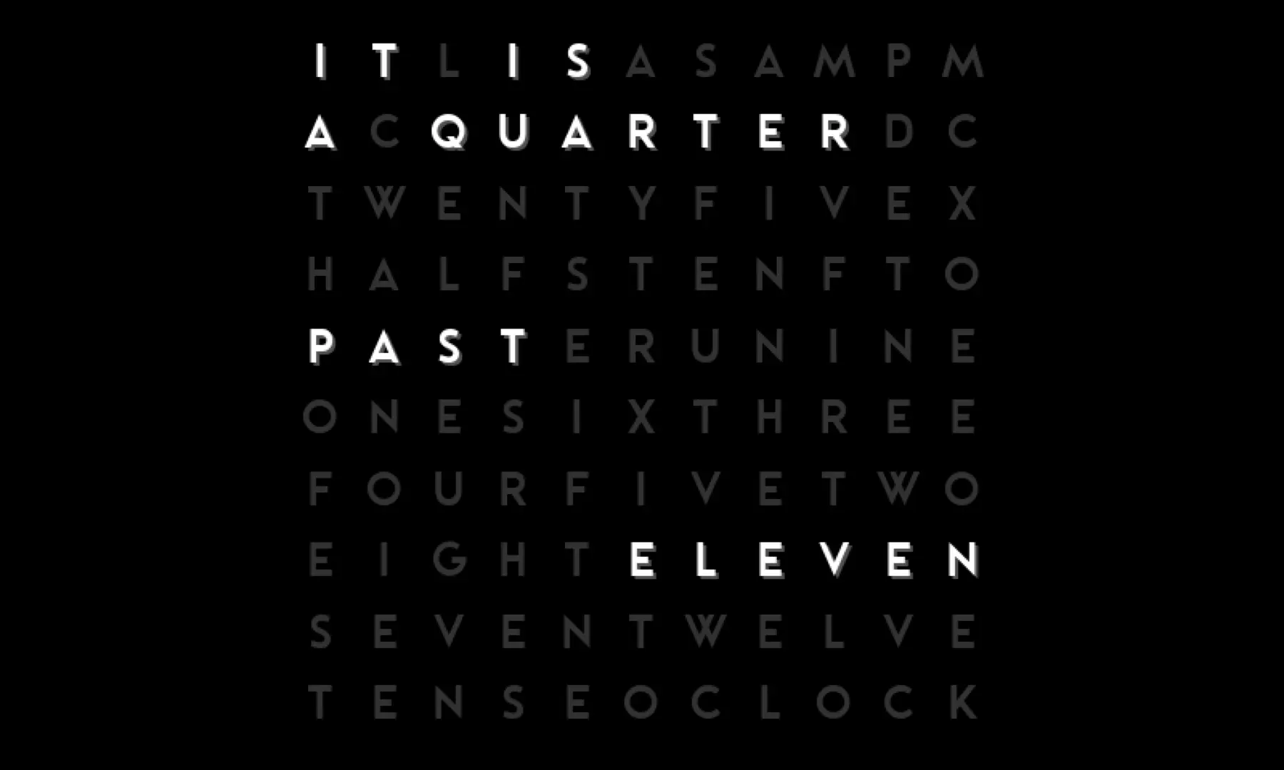 An original InkyPi word-clock face illustrates how one display can host different visual plugins.