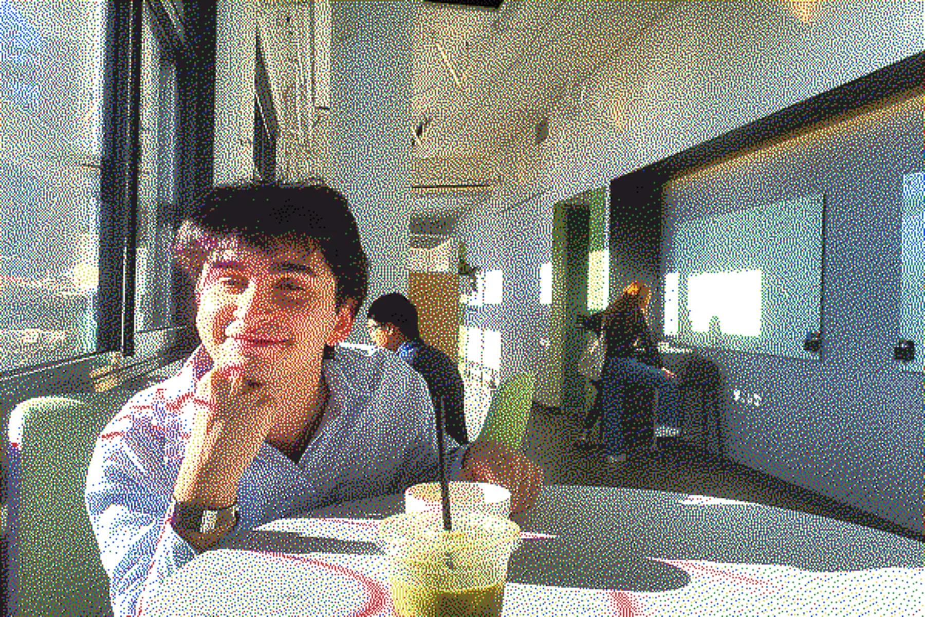 One of the author’s dithered sample images for the color e-paper display.