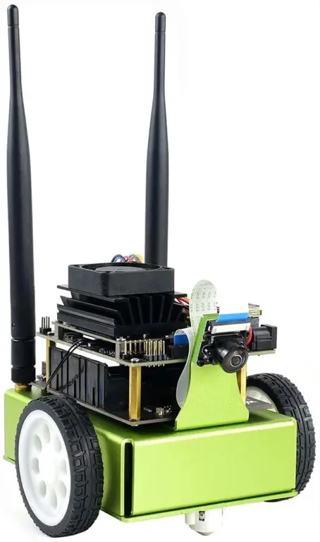The Waveshare JetBot kit pictured in NVIDIA’s third-party kit documentation.